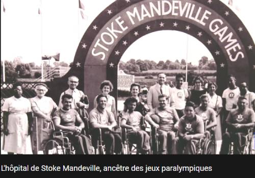 LES PREMIER JEUX POUR PERSONNES EN SITUATION DE HANDICAP A STOKE MANDEVILLE EN 1948